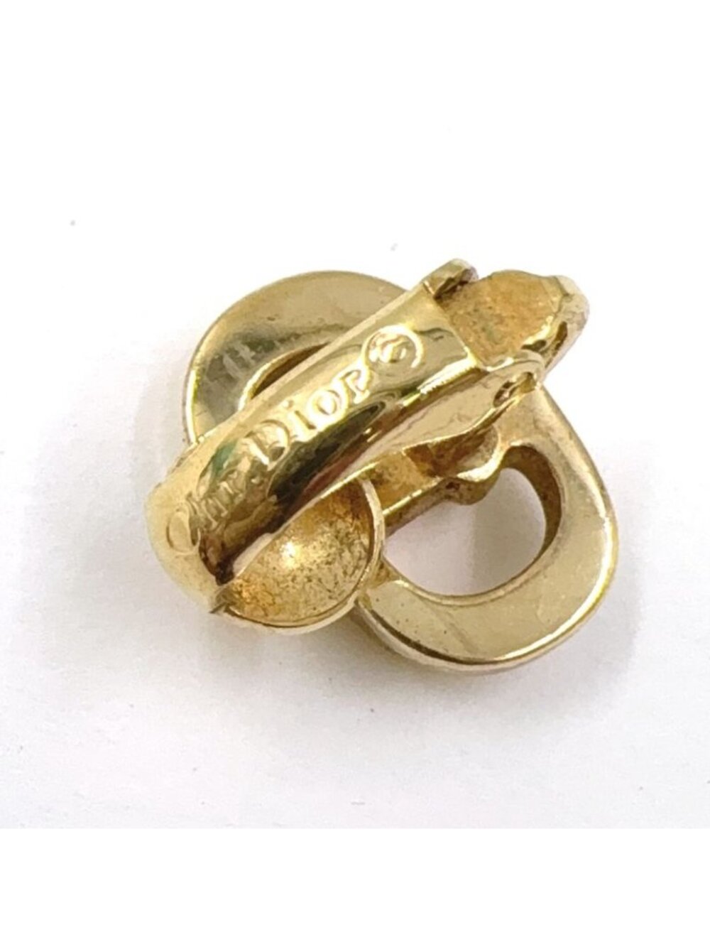 Dior Cdlogo Gold Plated Earrings - Picture 2 of 8